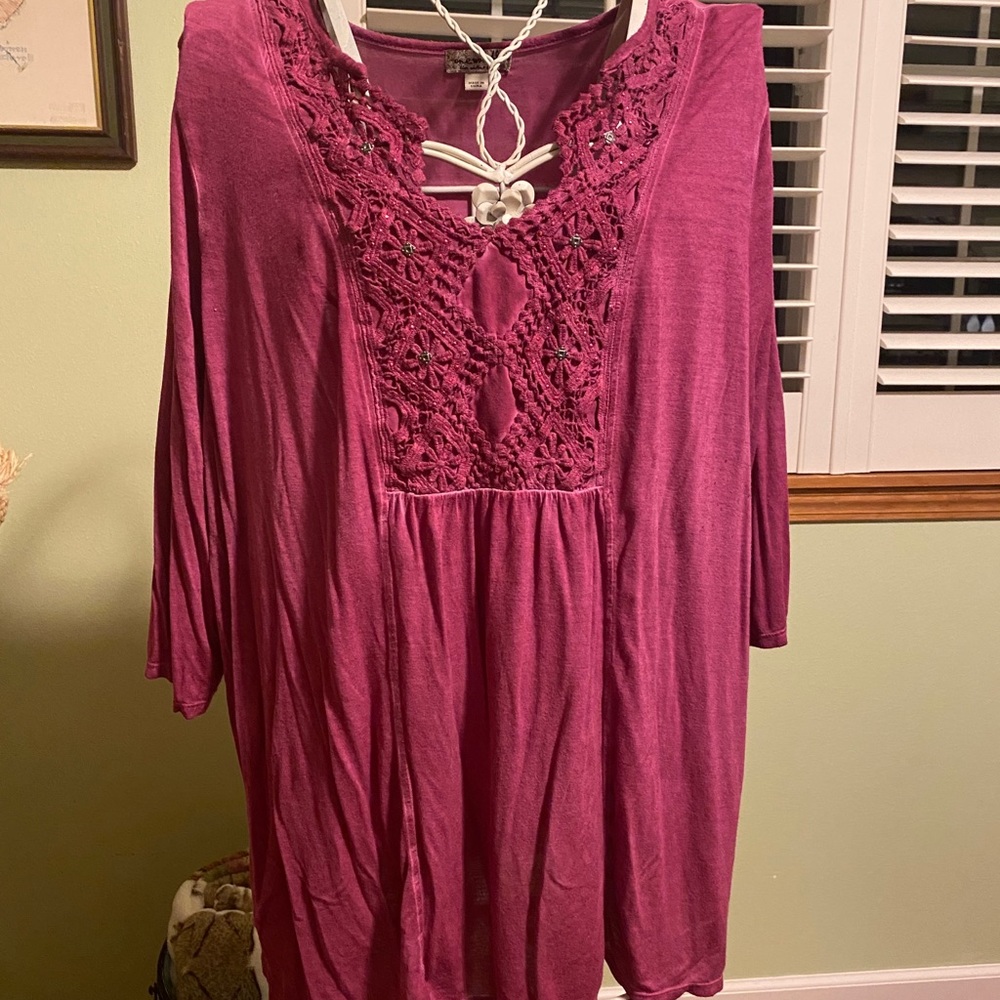One World dark pinkish/plum Tunic
